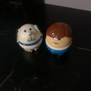 Little Tikes Toddle Tots Chunky People Boy And White Dog Bundle